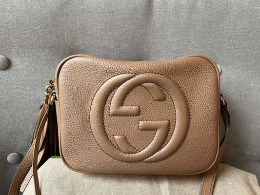 Luxury Gucci Rose Beige Soho Disco ( 1050)