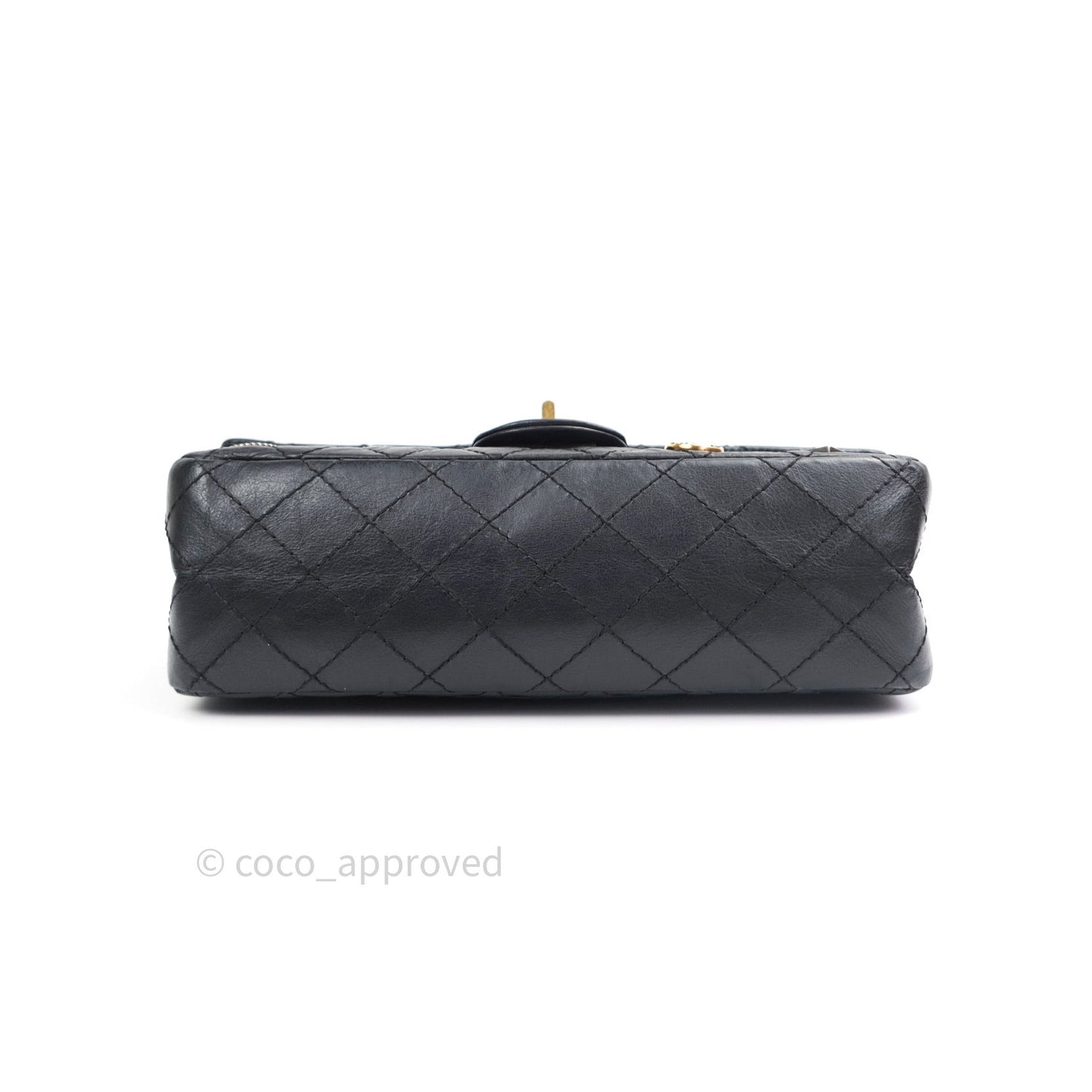 Chanel 2.55 Reissue Aged Calfskin Lucky Charms 225 Flap Black