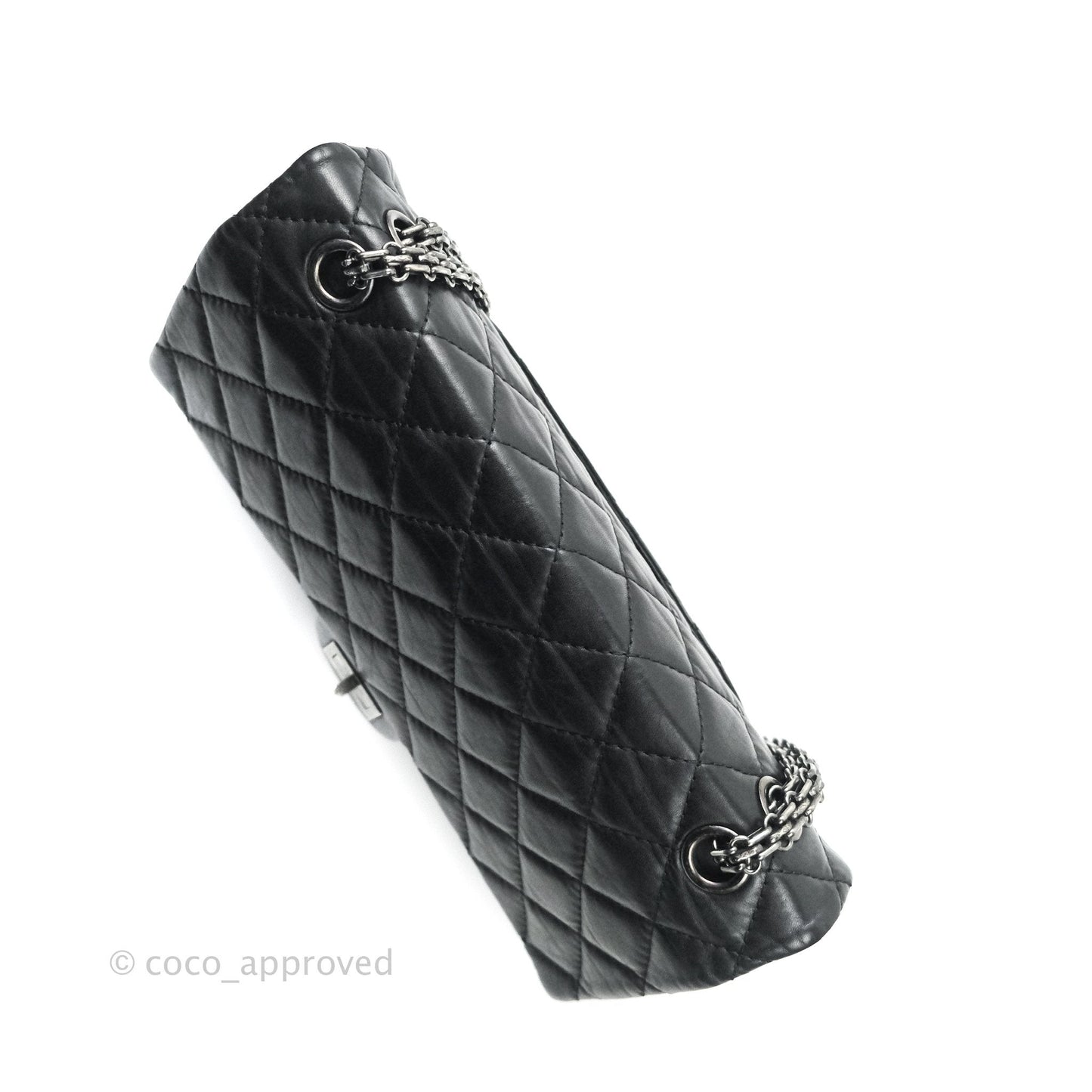 Chanel Reissue Quilted Aged Calfskin Black Ruthenium Hardware 226