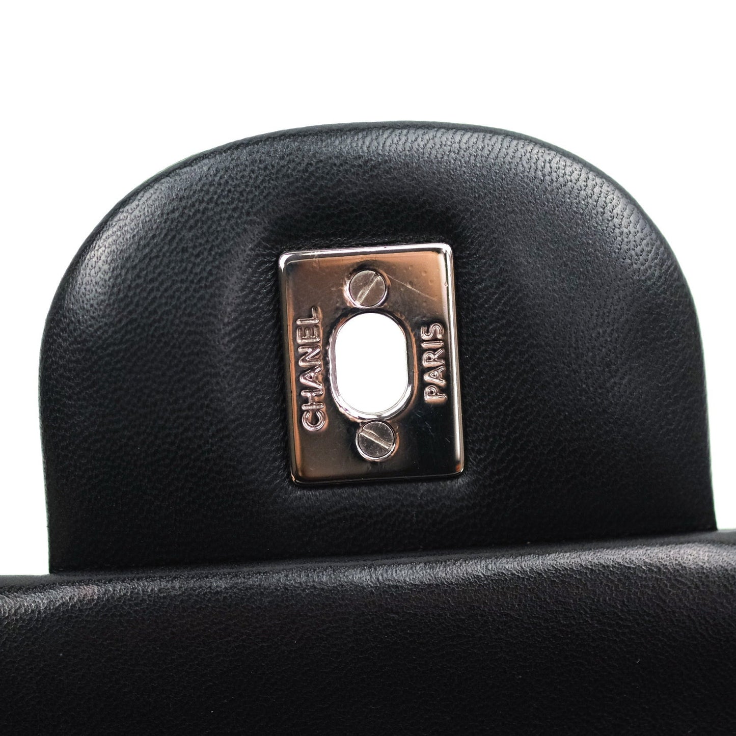 Chanel Classic Jumbo Double Flap Black Lambskin Silver Hardware⁣⁣