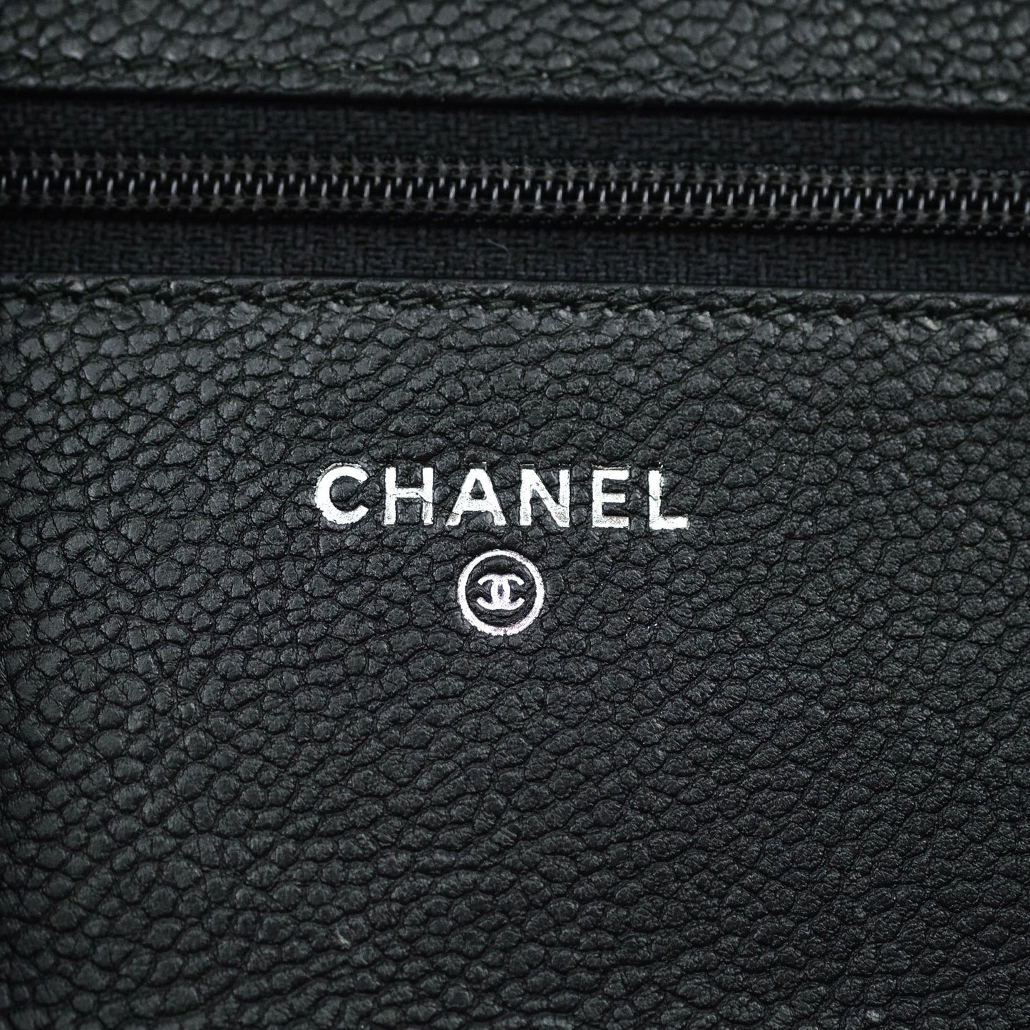 Chanel Boy Wallet on Chain WOC Black Caviar Ruthenium Hardware