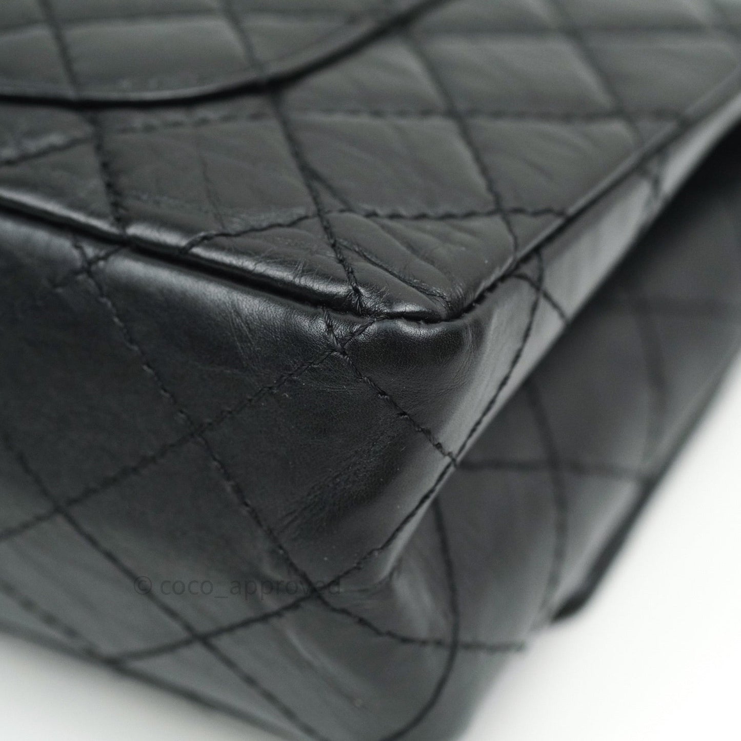 Chanel Reissue Quilted Aged Calfskin Black Gold Hardware 226