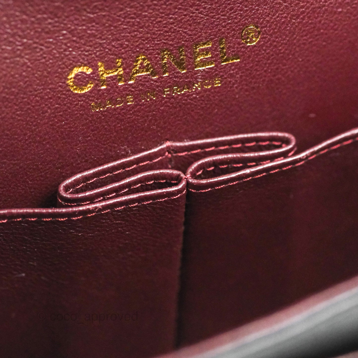Chanel Classic M/L Medium Flap Quilted Black Lambskin Gold Hardware