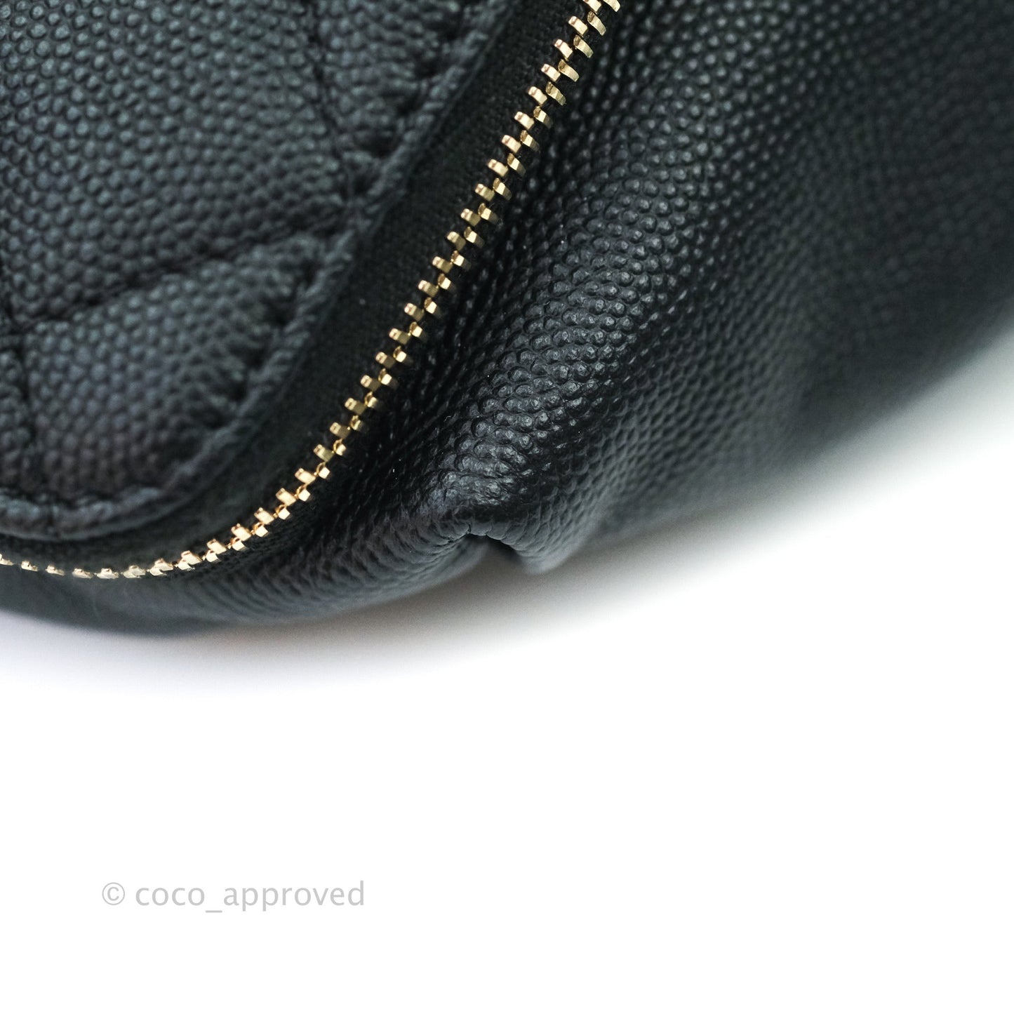 Chanel Quilted Business Affinity Waist Belt Bag Black Caviar Gold Hardware