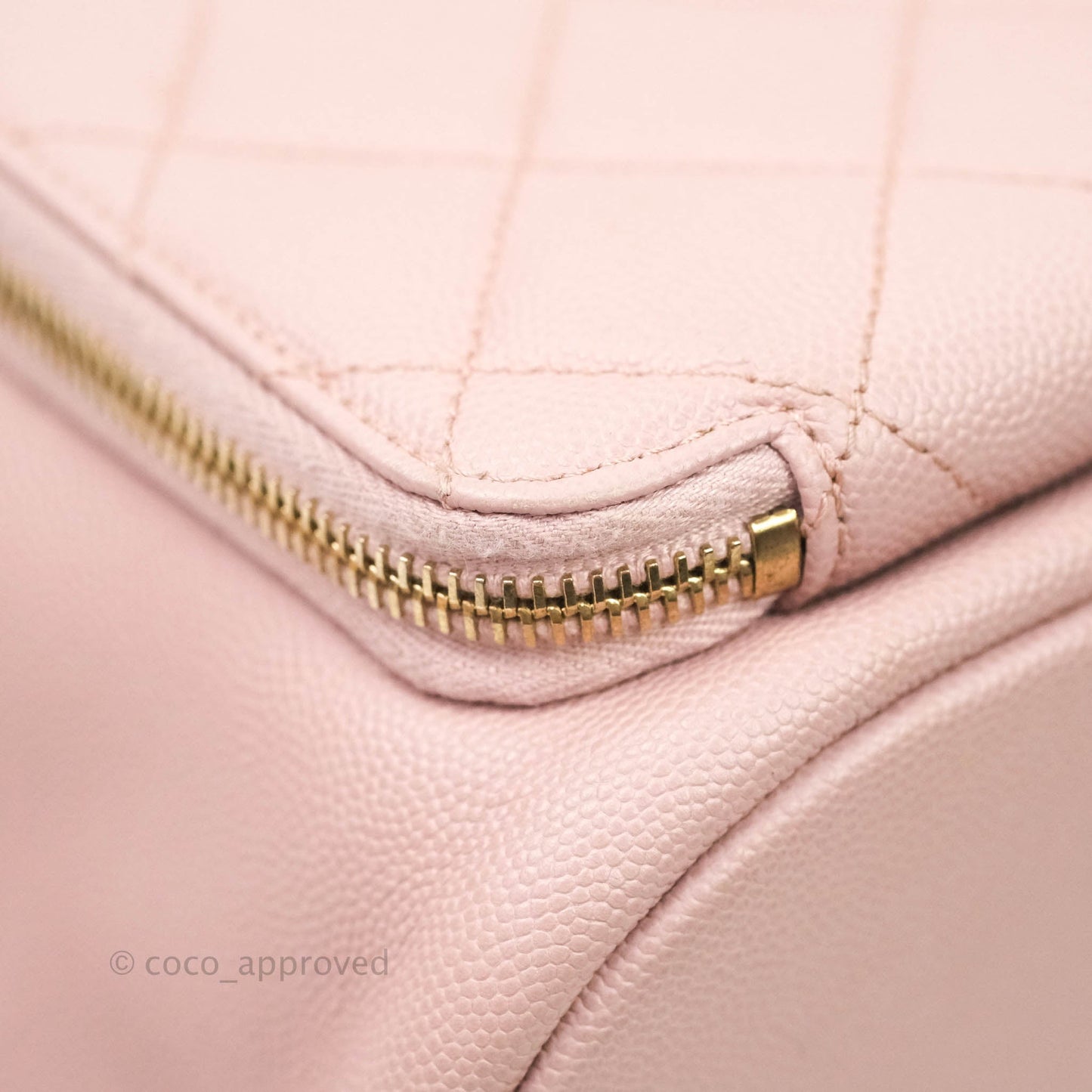 Chanel Quilted Business Affinity Backpack Pink Caviar Gold Hardware