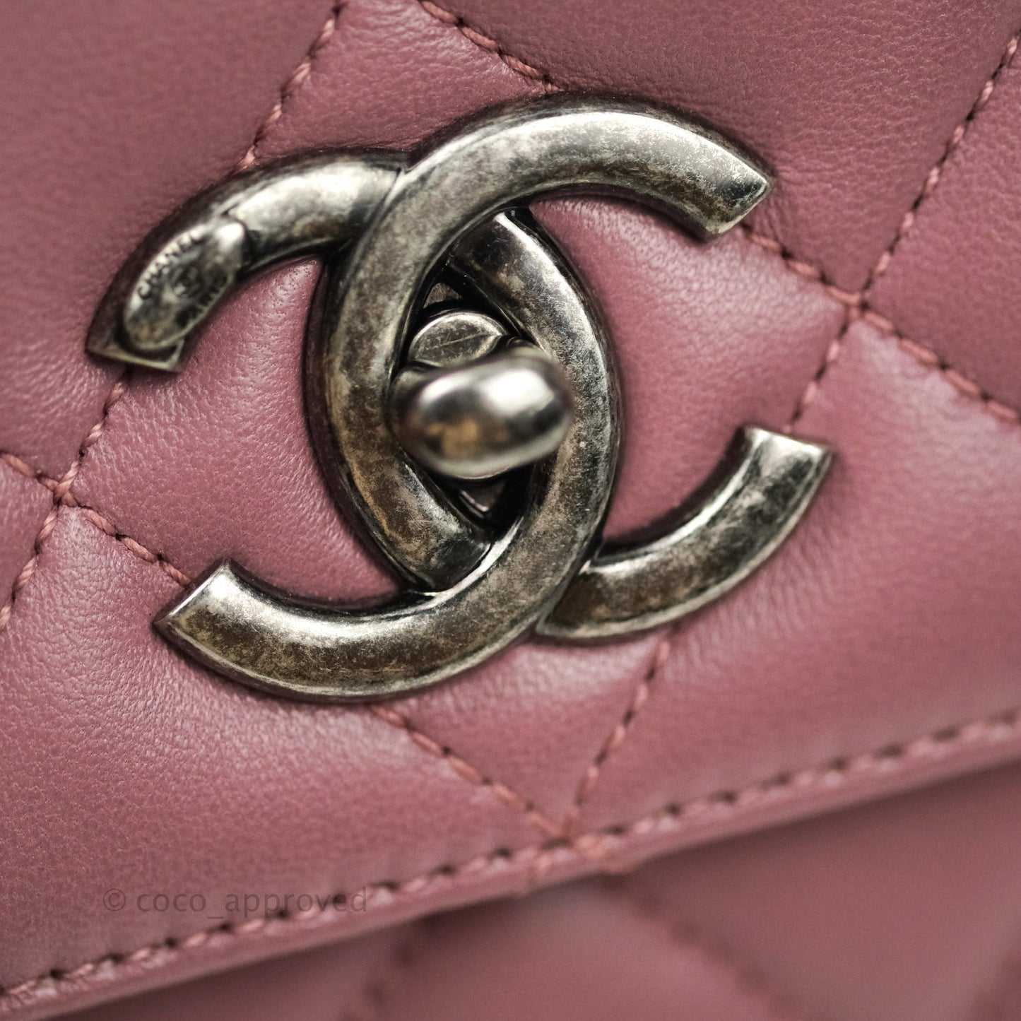 Chanel Trendy CC Small Mauve Pink Lambskin Ruthenium Hardware
