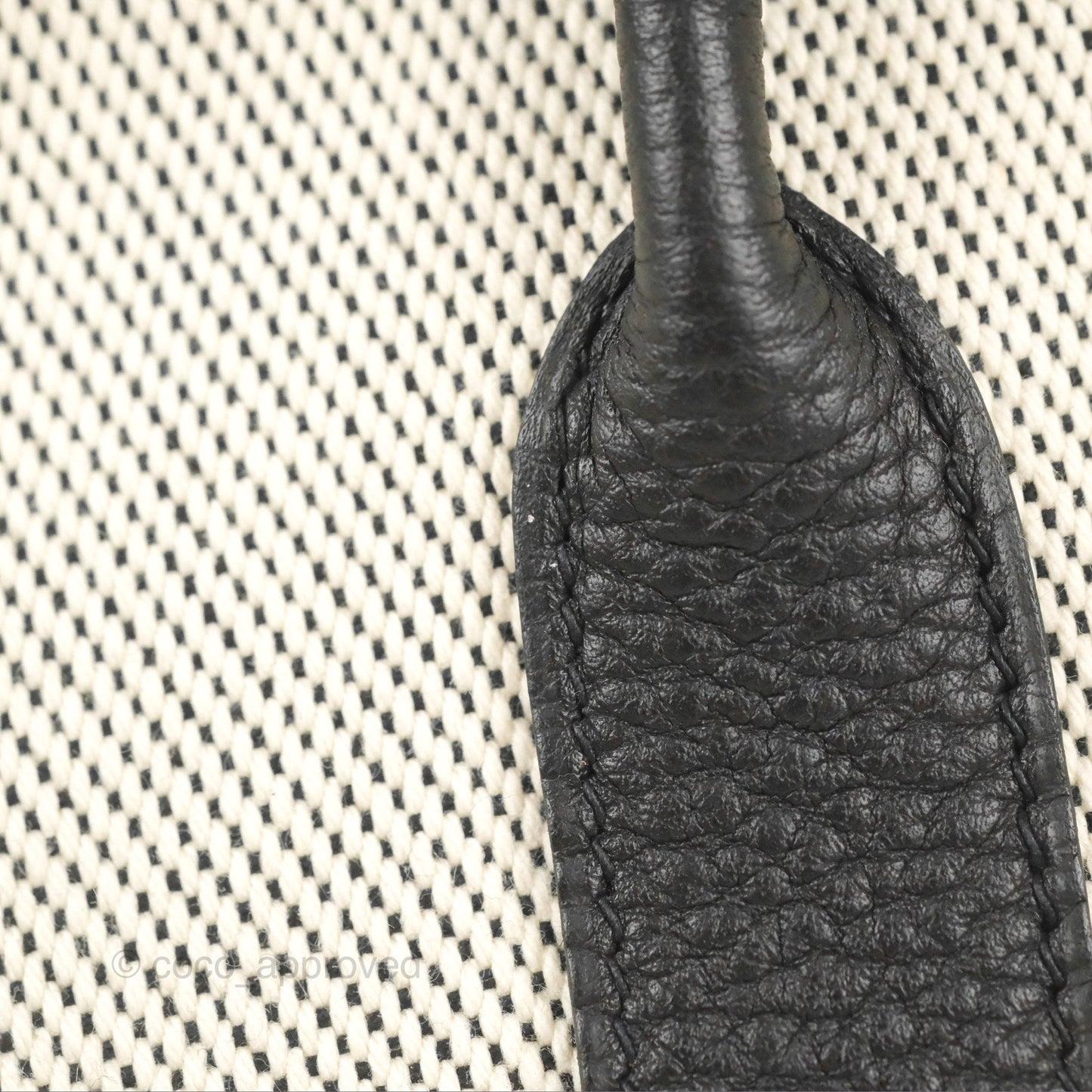 Hermès Garden Party 30 Black/Ecru Canvas