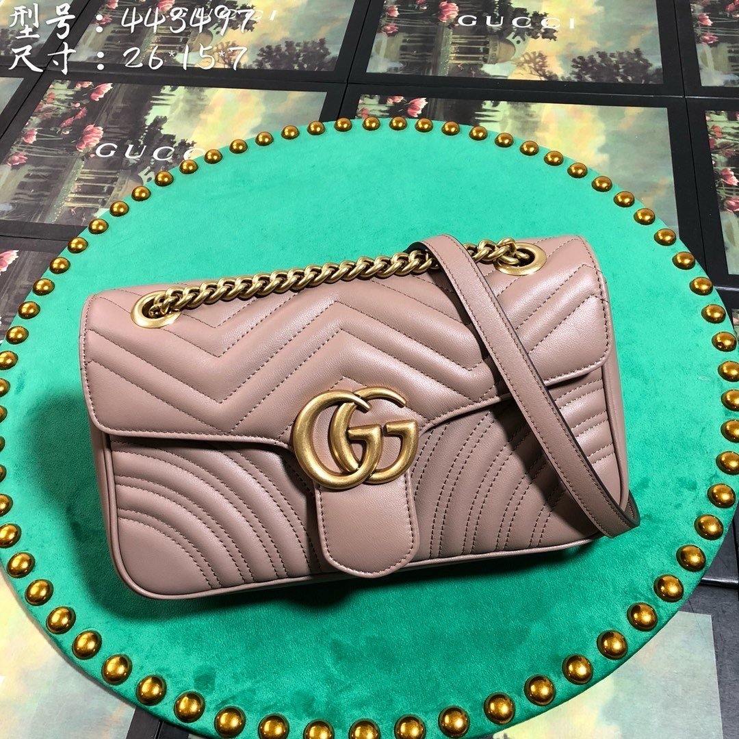 Luxury Gucci Marmont Small Matelassé Shoulder Bag