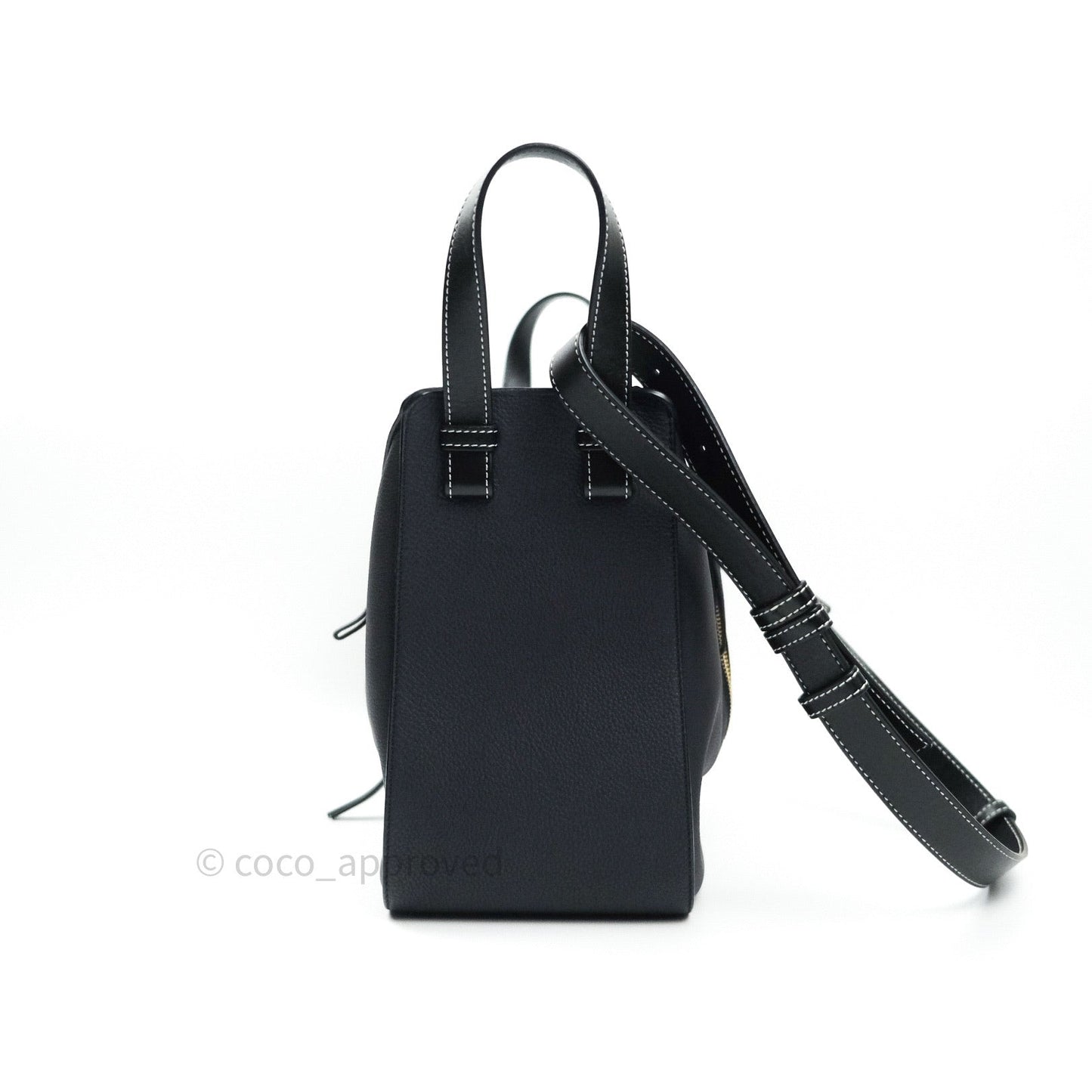 Loewe Small Hammock Navy Classic Calfskin Navy Gold Hardware