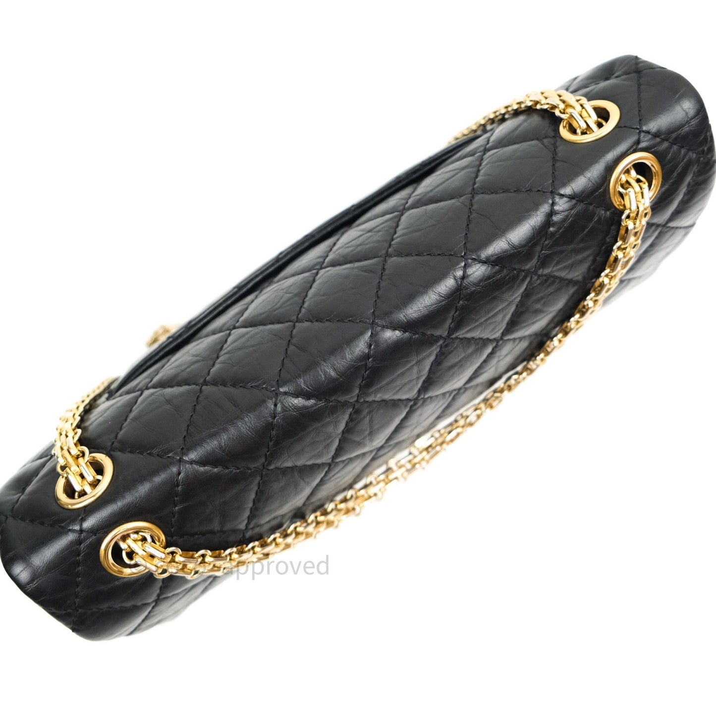 Chanel Reissue Quilted Aged Calfskin Black Gold Hardware 226