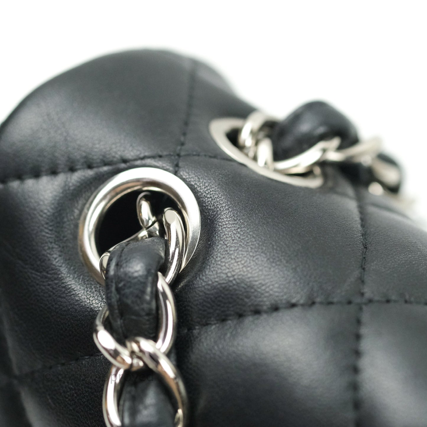 Chanel Jumbo Double Flap Black Lambskin Silver Hardware⁣⁣