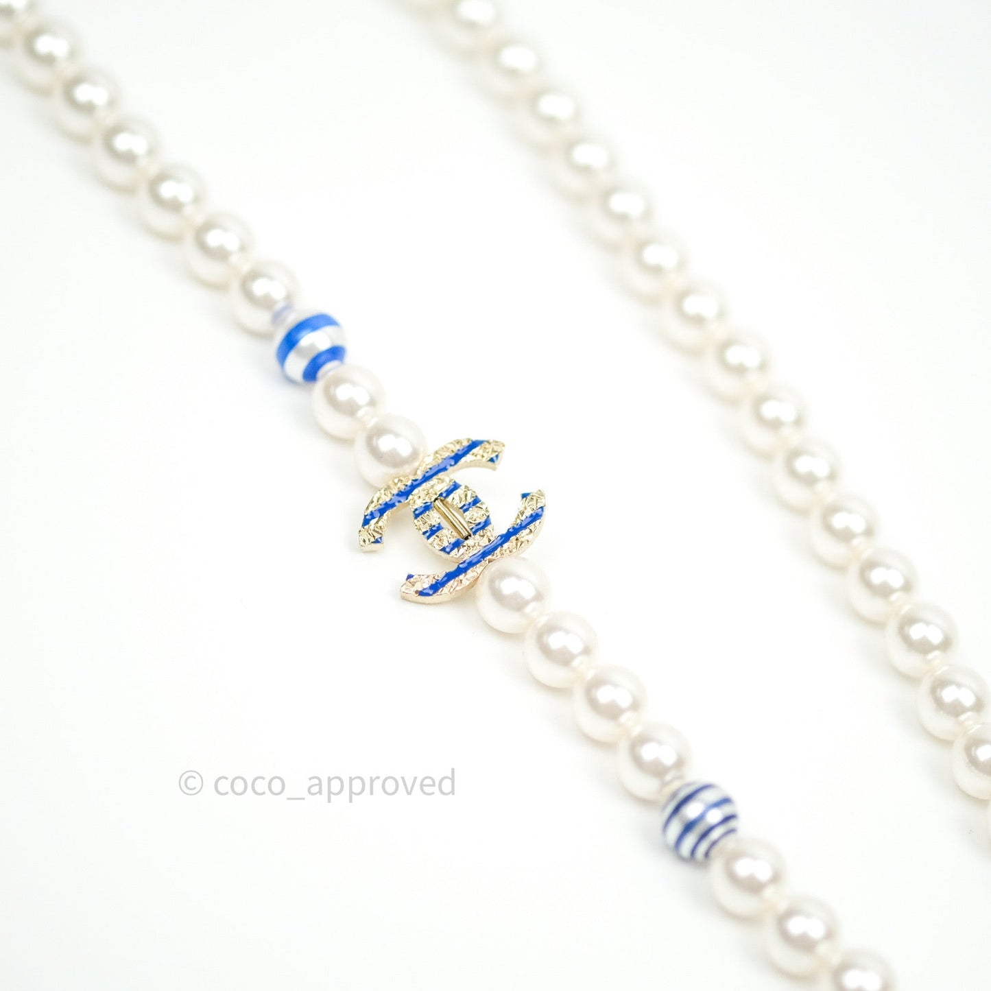 Chanel Long Pearl CC Necklace 19C