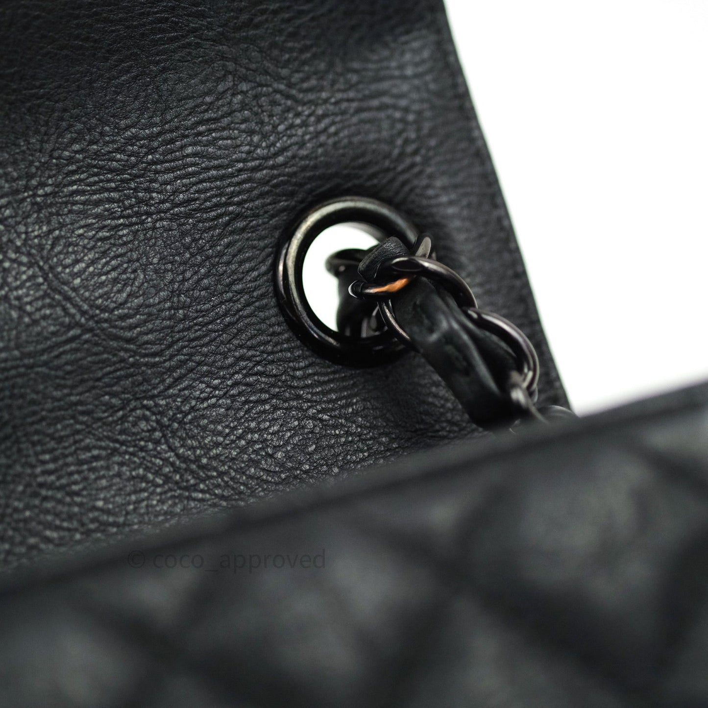 Chanel Quilted Mini Square Flap So Black Crumpled Calfskin