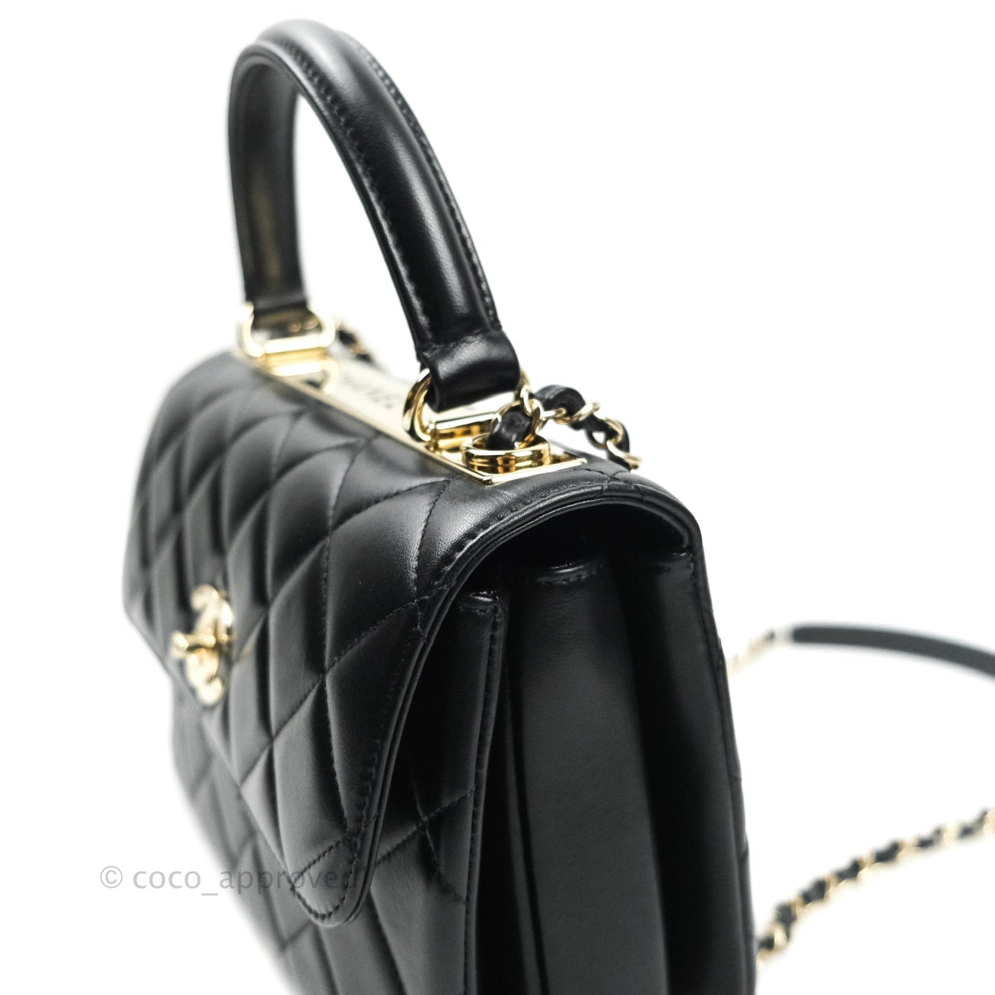 Chanel Trendy CC Small Black Lambskin Gold Hardware
