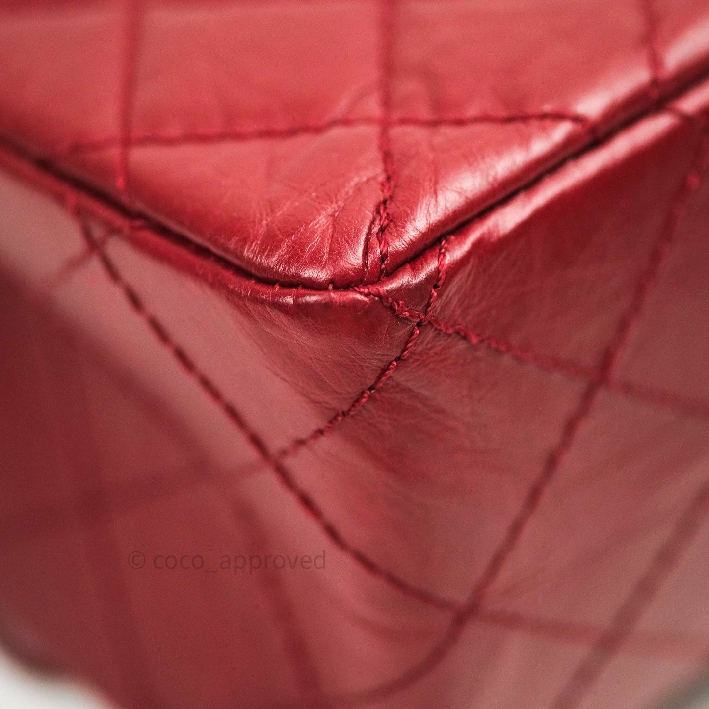 Chanel Reissue Quilted Aged Calfskin Dark Red Ruthenium Hardware 226