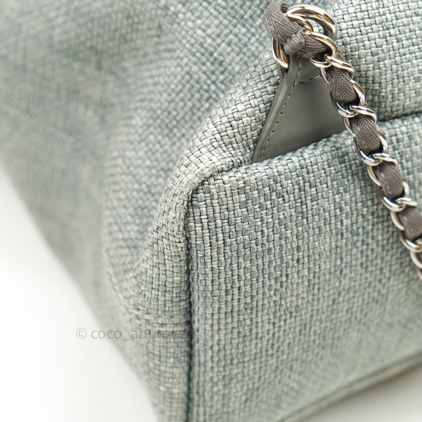 Chanel Canvas Deauville Backpack Grey