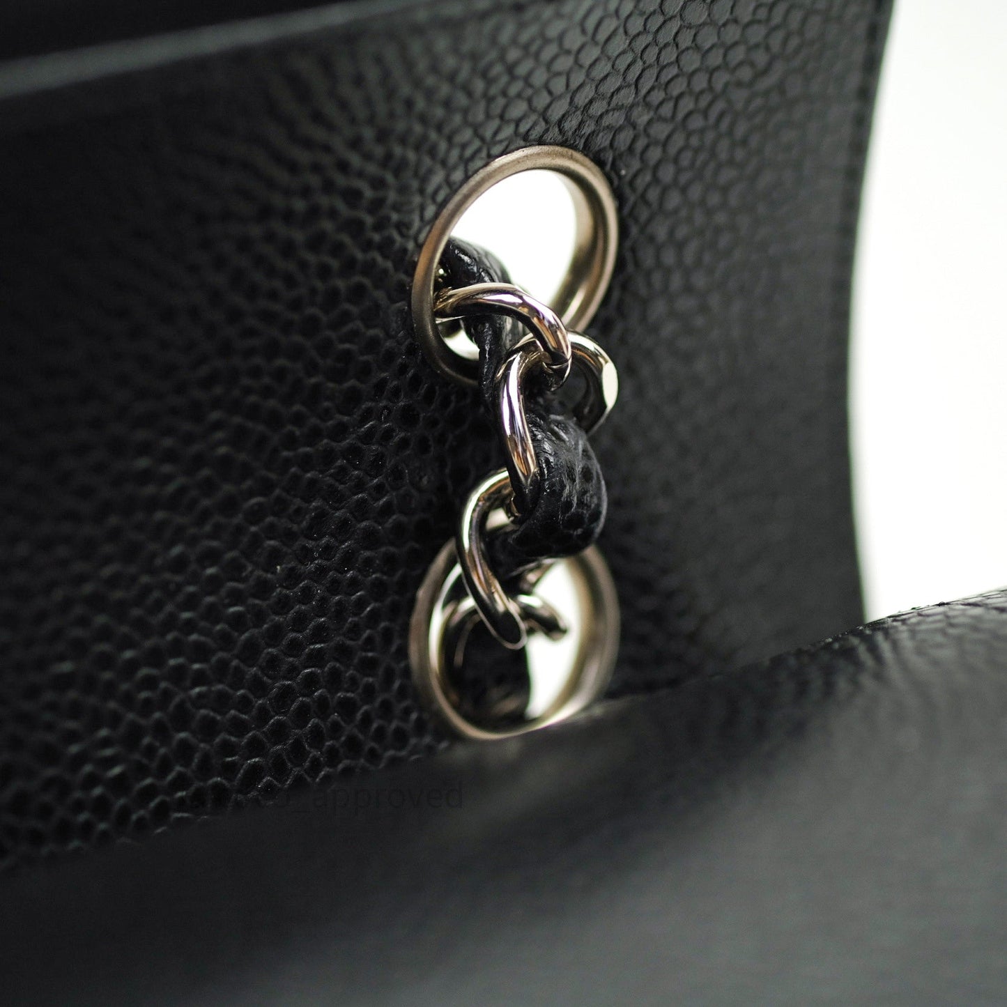 Chanel Quilted S/M Small Classic Flap Black Caviar Silver Hardware