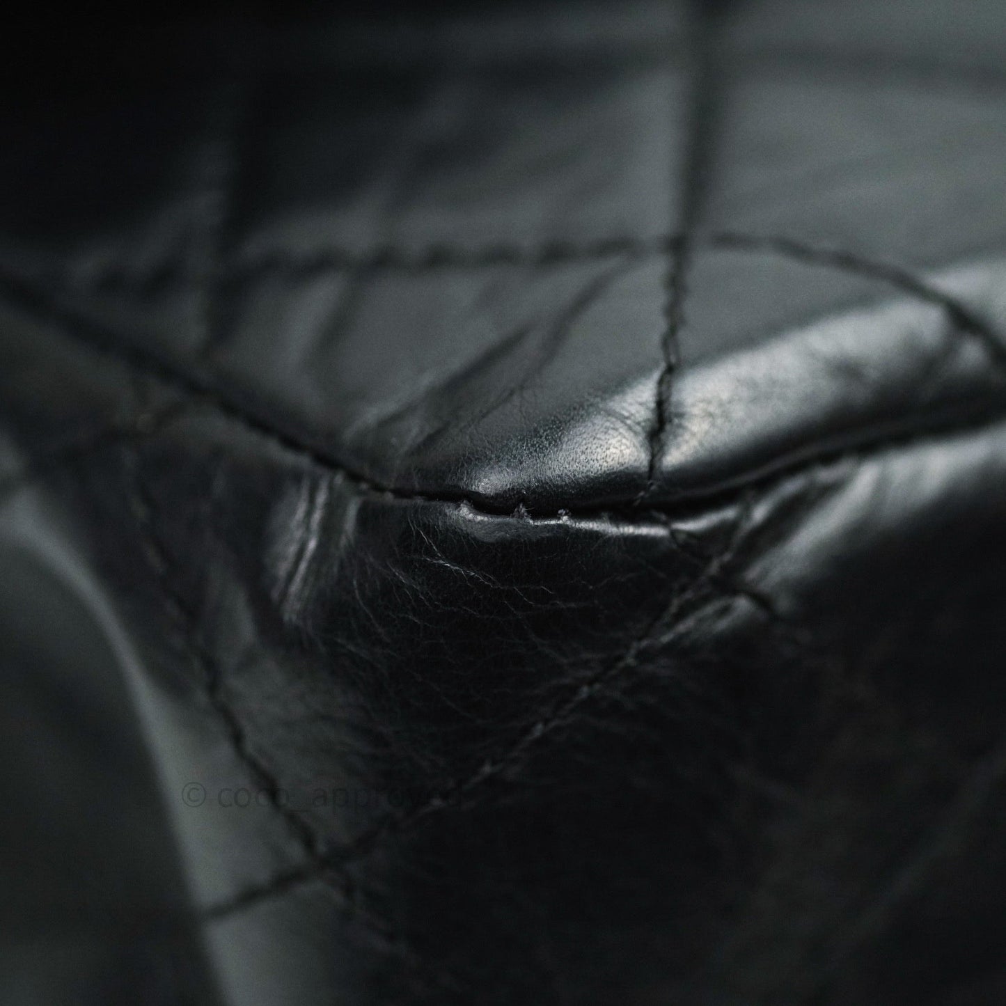 Chanel Reissue Quilted Aged Calfskin Black Ruthenium Hardware 227
