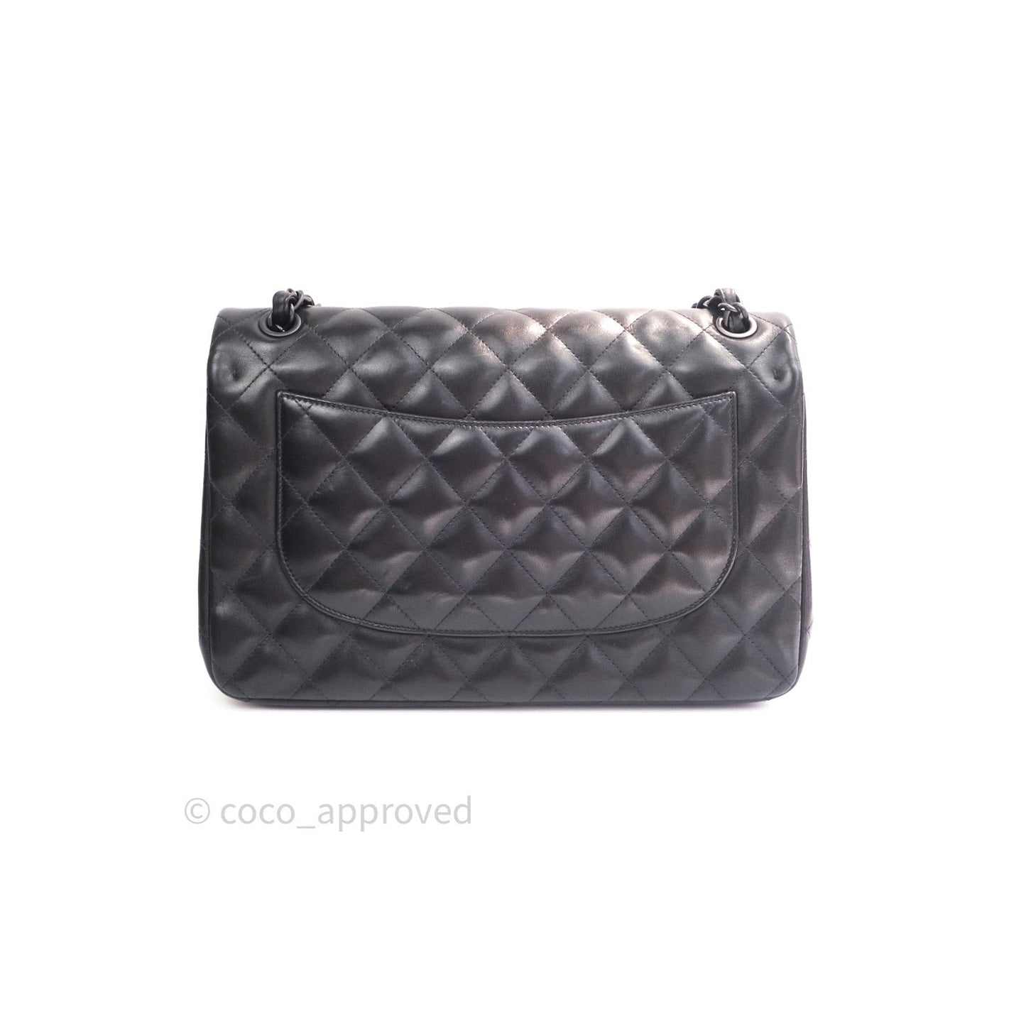 Chanel Jumbo Double Flap So Black Lambskin Black Hardware⁣⁣