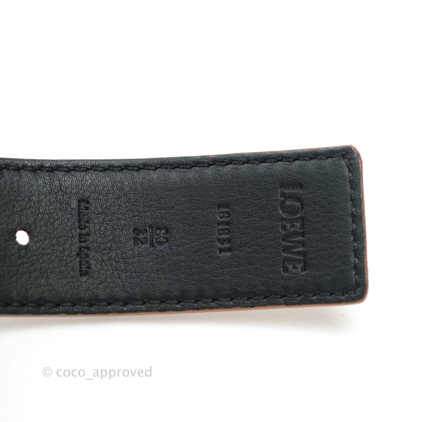 Loewe Anagram Reversible Leather Belt 80/32