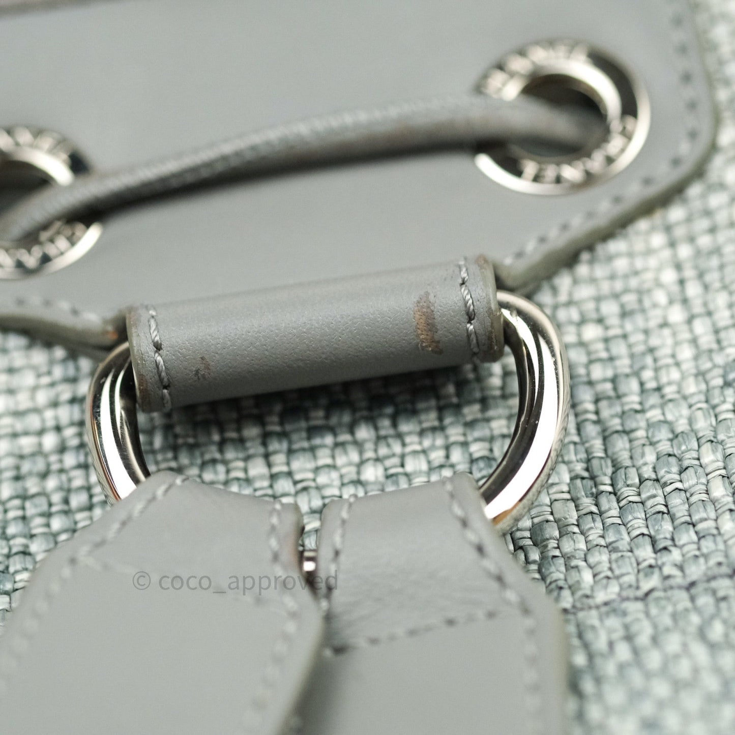 Chanel Canvas Deauville Backpack Grey
