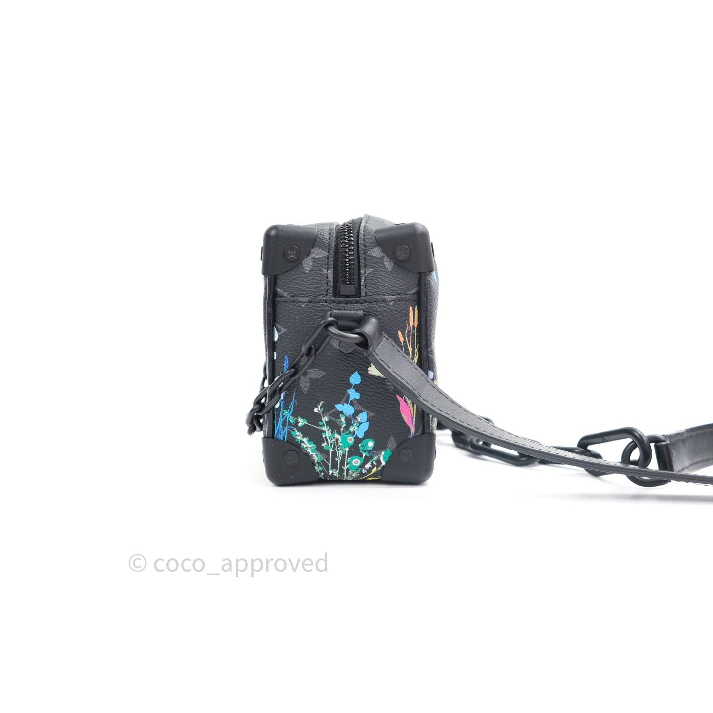 Lous Vuitton Monogram Flower Print Mini Soft Trunk Eclipse