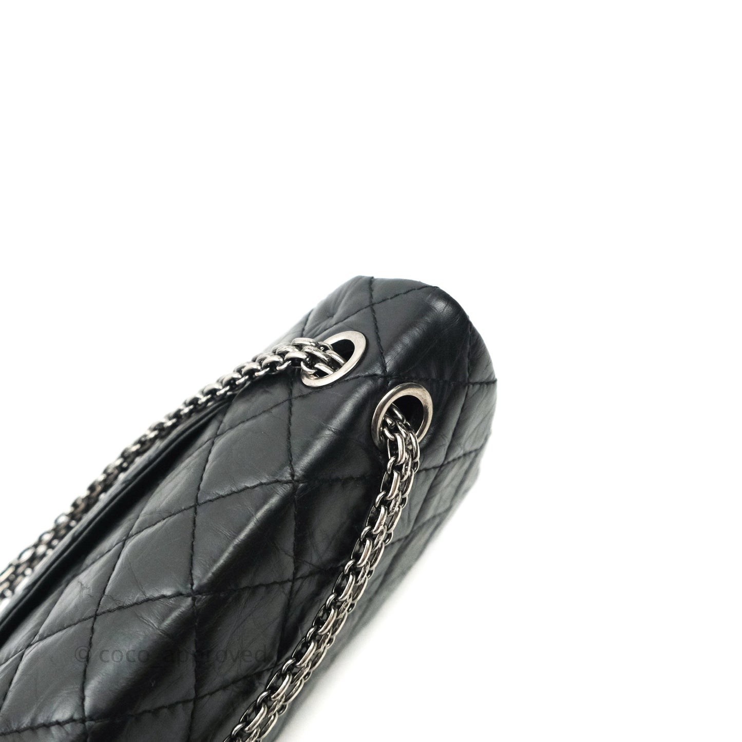 Chanel Reissue Quilted Aged Calfskin Black Ruthenium Hardware 226