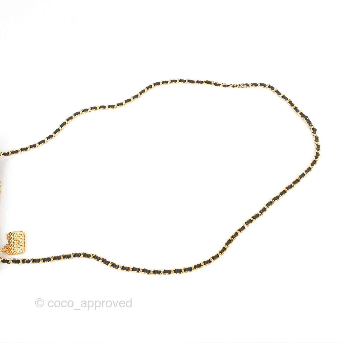 Chanel WOC Bag Charm Black Caviar Gold Hardware