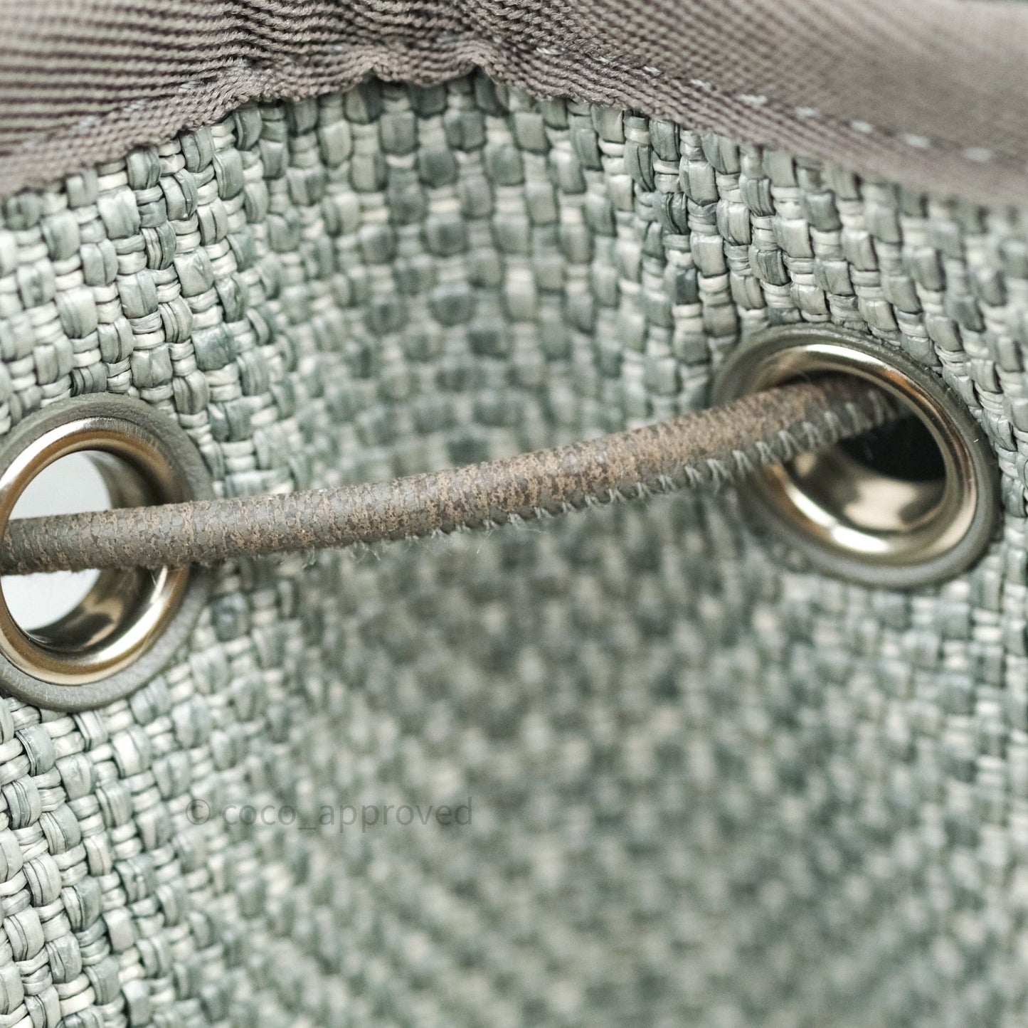 Chanel Canvas Deauville Backpack Grey