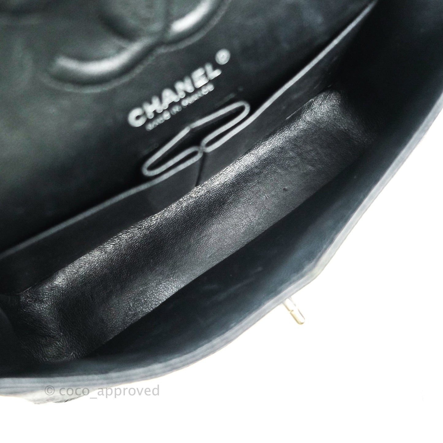 Chanel Classic Small S/M Flap Black Caviar Silver Hardware