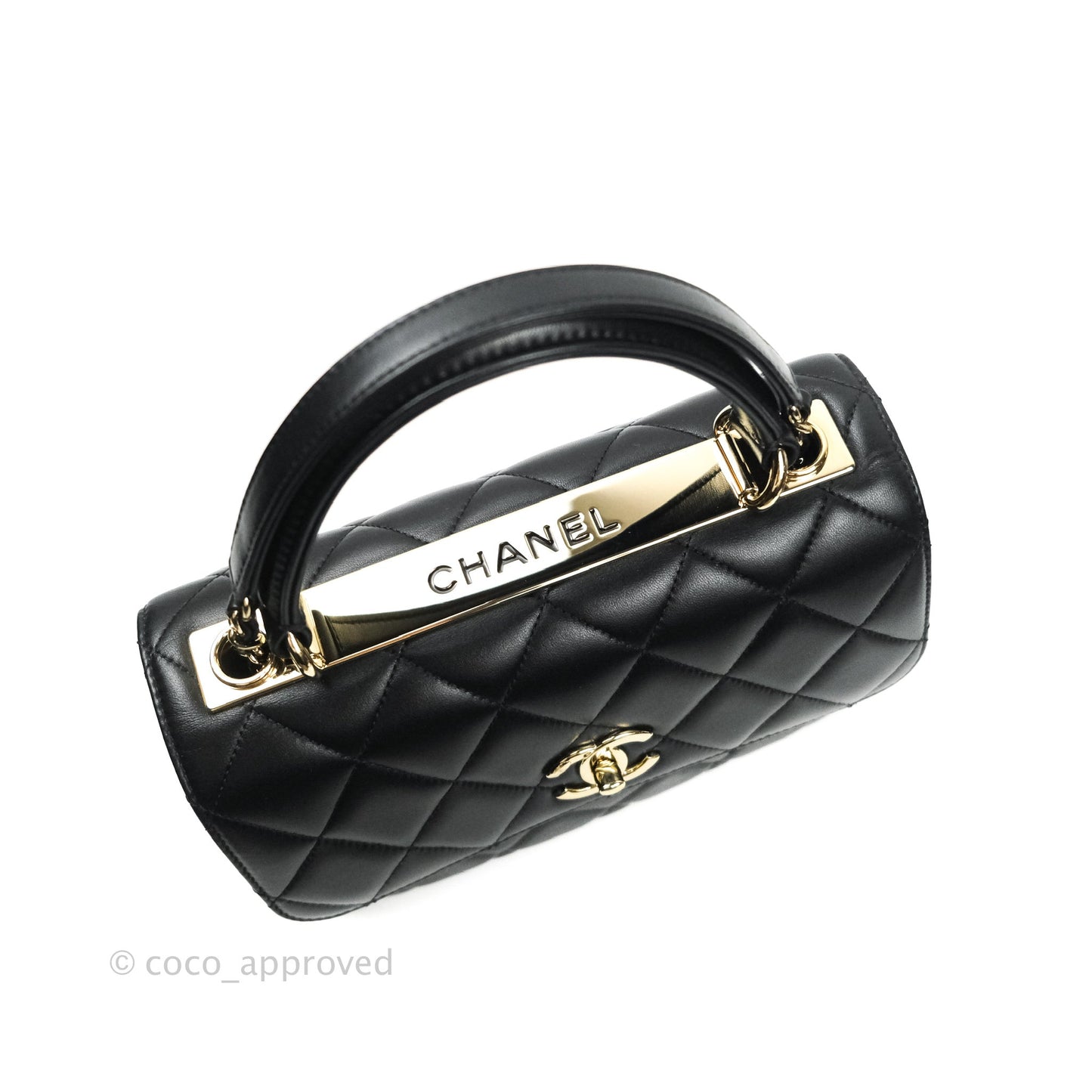 Chanel Trendy CC Small Black Lambskin Gold Hardware