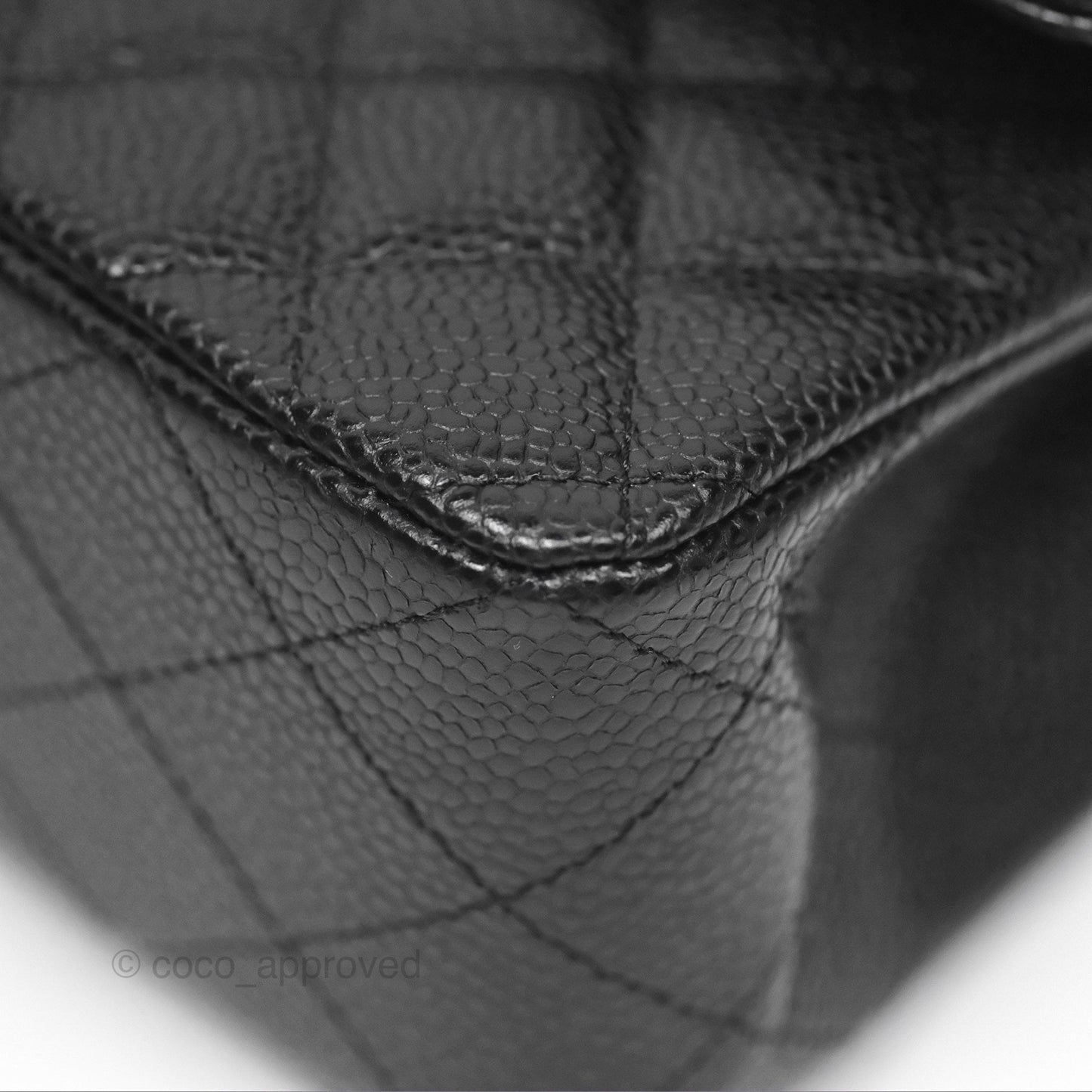 Chanel Small Classic Flap Quilted Black Caviar Gold Hardware
