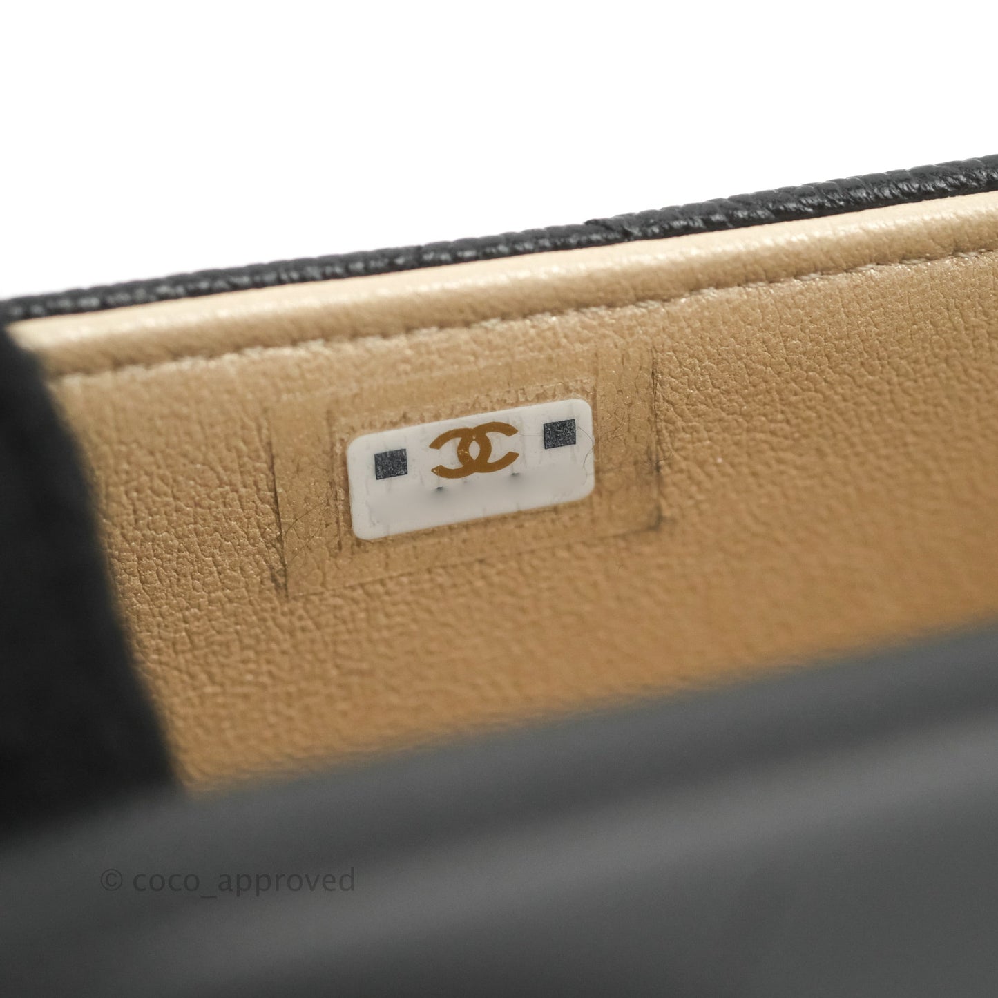 Chanel Clutch with Chain Black Caviar Gold Hardware 22K