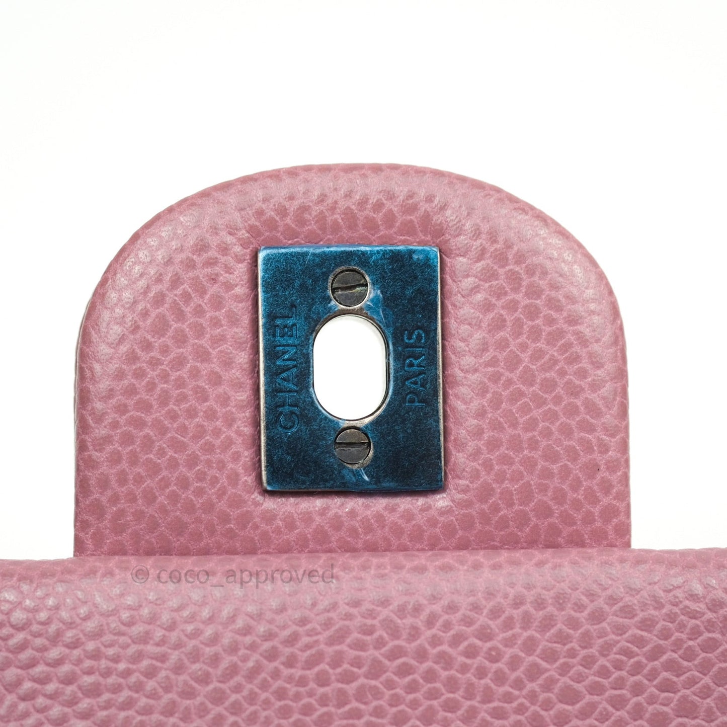 Chanel Quilted Clutch with Chain Pink Mauve Ruthenium Hardware