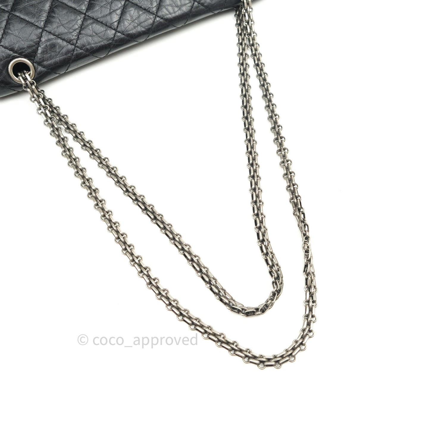 Chanel Reissue Quilted Aged Calfskin Black Ruthenium Hardware 226