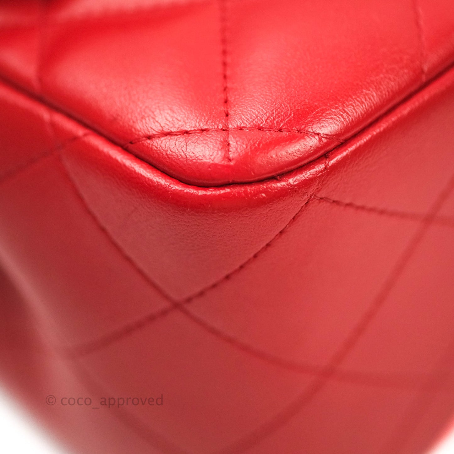Chanel Jumbo Double Flap Red Lambskin Silver Hardware⁣⁣