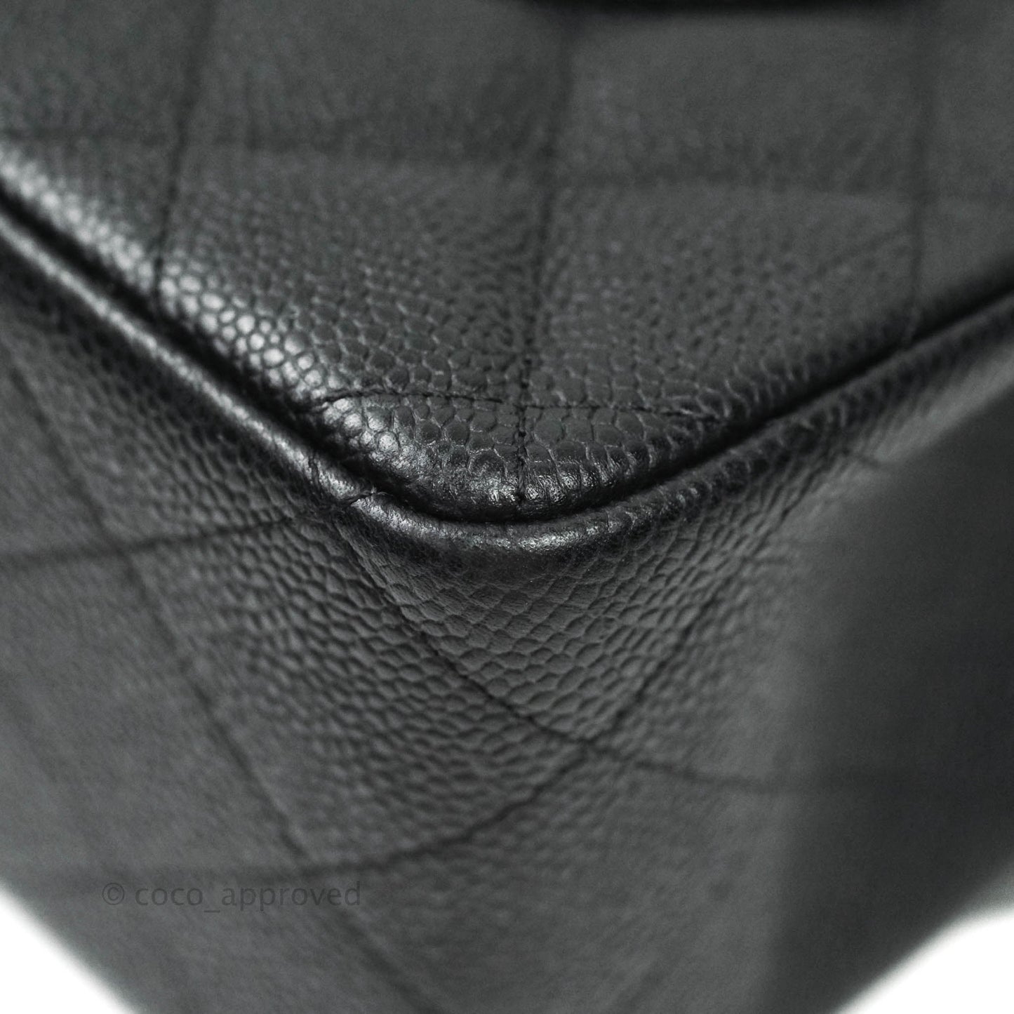 Chanel Jumbo Double Flap Black Caviar Silver Hardware⁣⁣