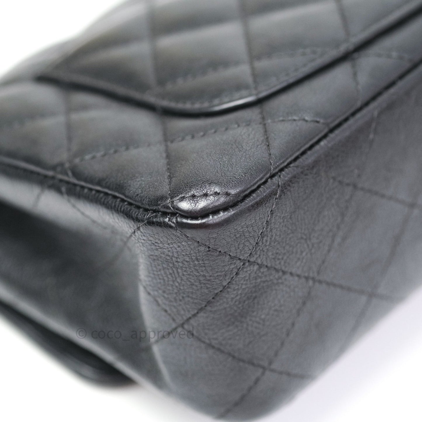 Chanel Quilted Mini Rectangular Flap So Black Crumpled Calfskin