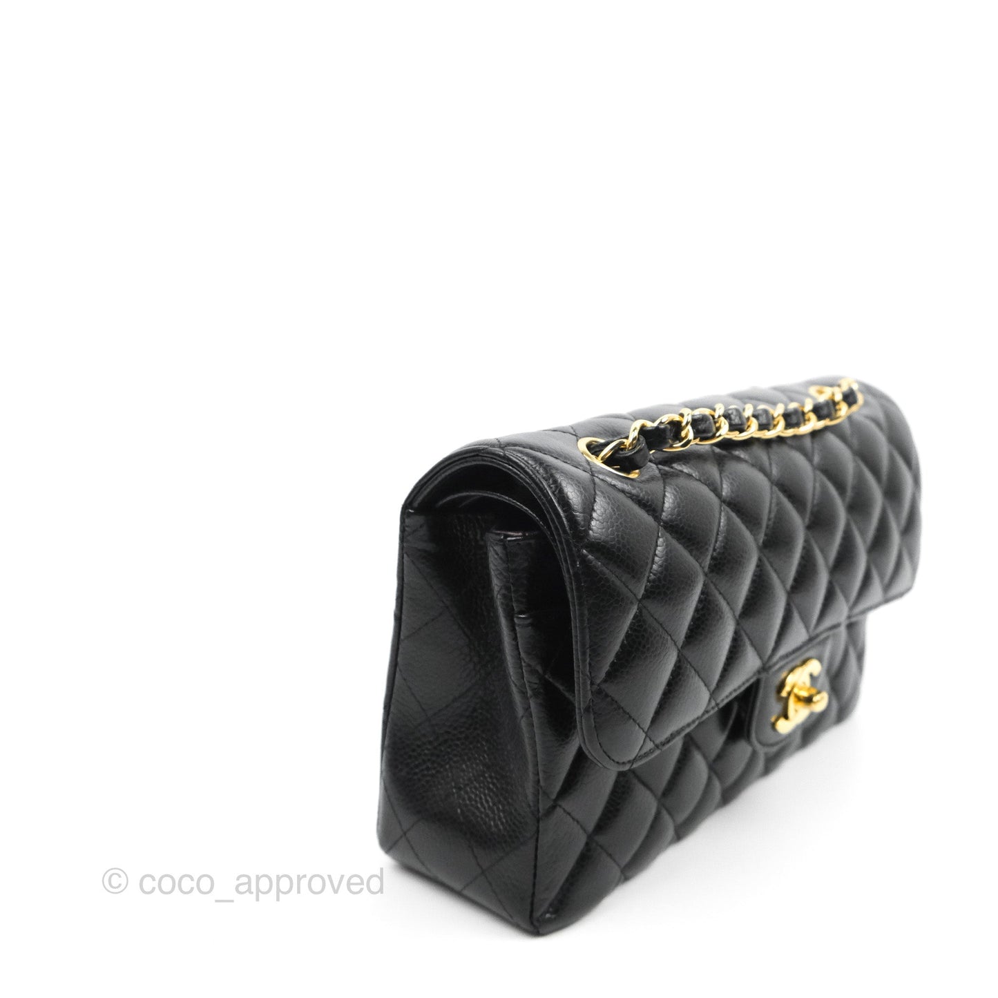 Chanel Quilted Small Classic Flap Black Caviar Gold Hardware