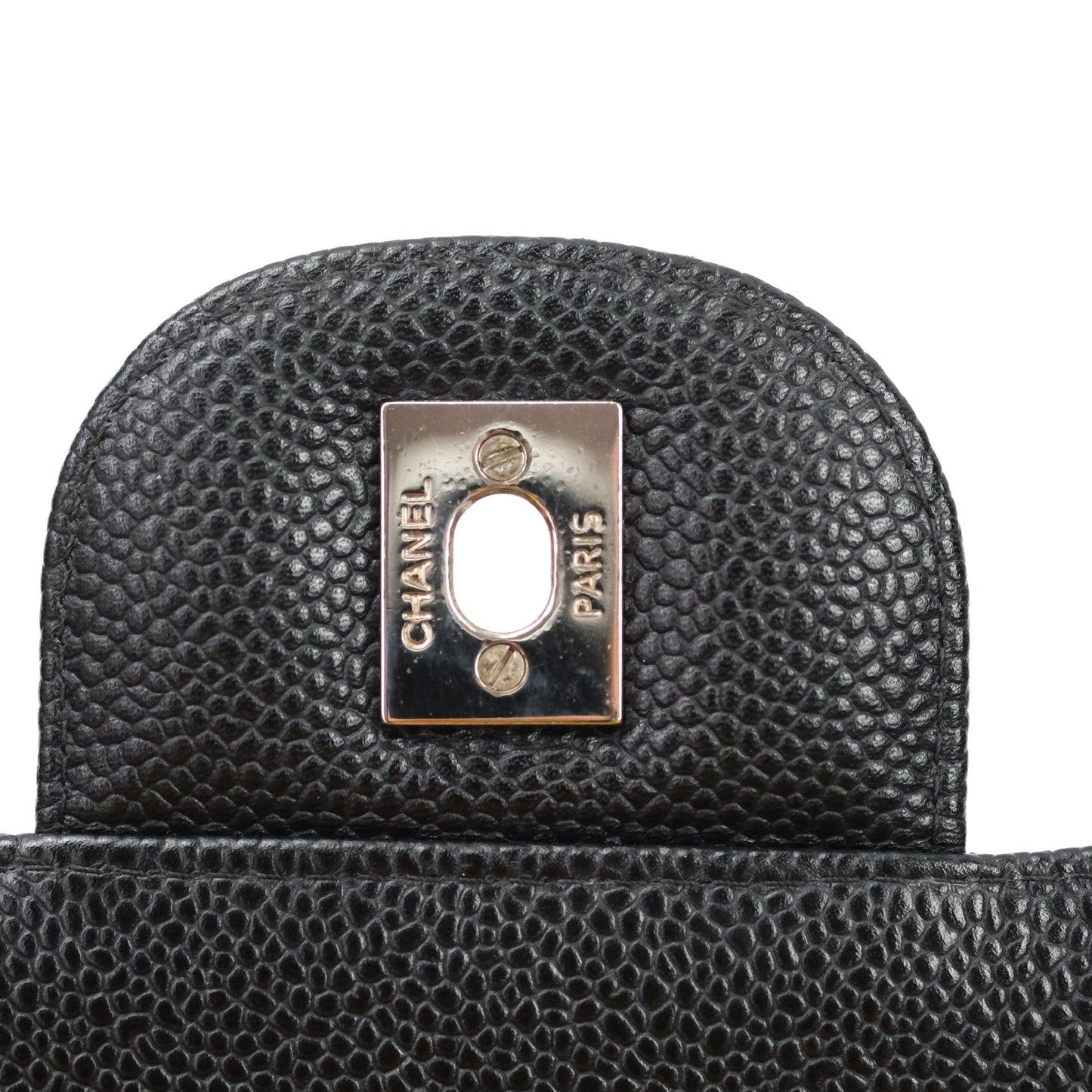 Chanel Jumbo Double Flap Black Caviar Silver Hardware⁣⁣