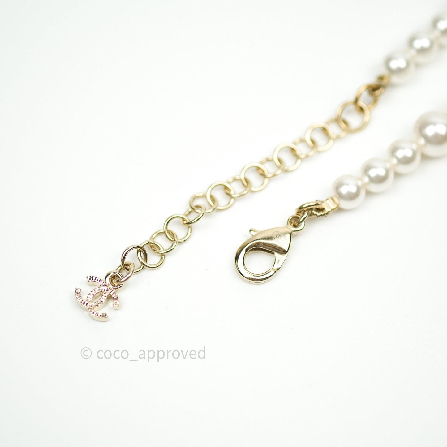 Chanel Long Pearl CC Necklace 19C
