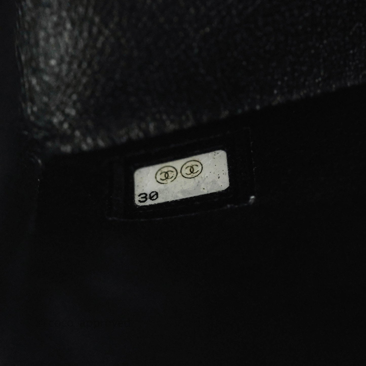 Chanel Mini Reissue 224 Tweed Black Aged Gold Hardware