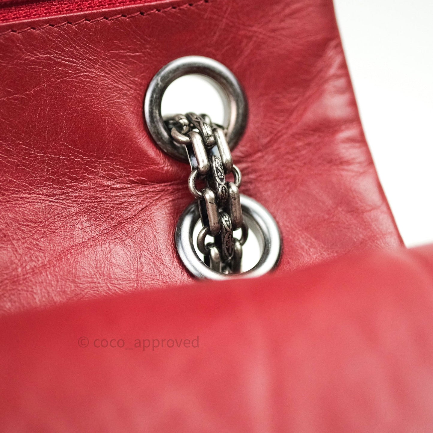 Chanel Reissue Quilted Aged Calfskin Dark Red Ruthenium Hardware 226
