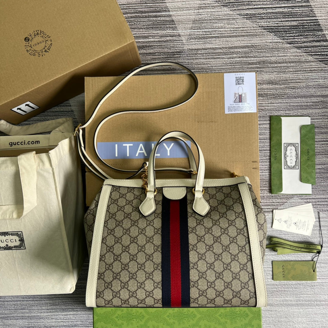 Luxury Gucci Ophidia GG Medium Tote Bag