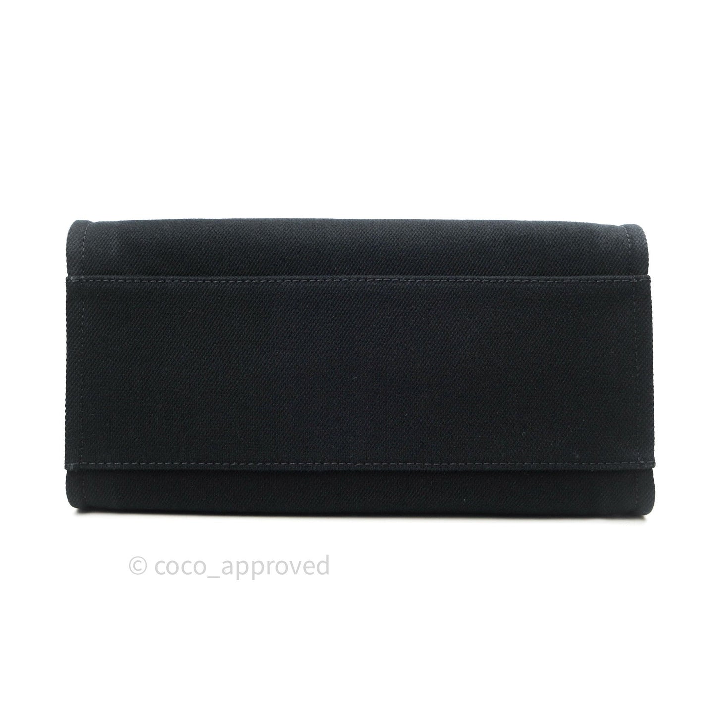 Chanel Large Deauville Black Canvas Imitation Pearl 20S
