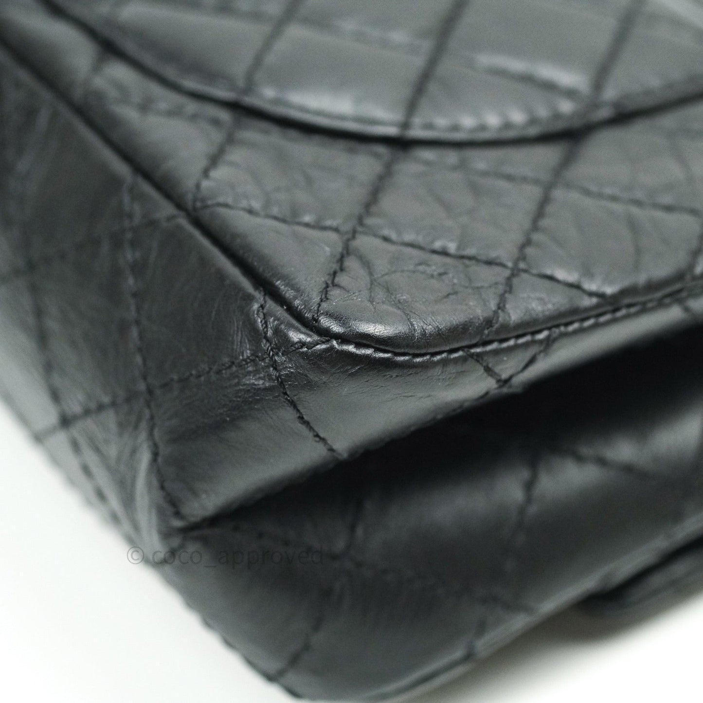 Chanel 2.55 Reissue Aged Calfskin 225 Flap Black Gold Hardware