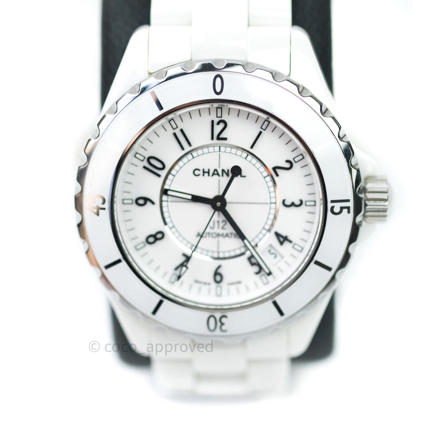 CHANEL J12 Automatic White Dial White Ceramic Strap Women's Watch