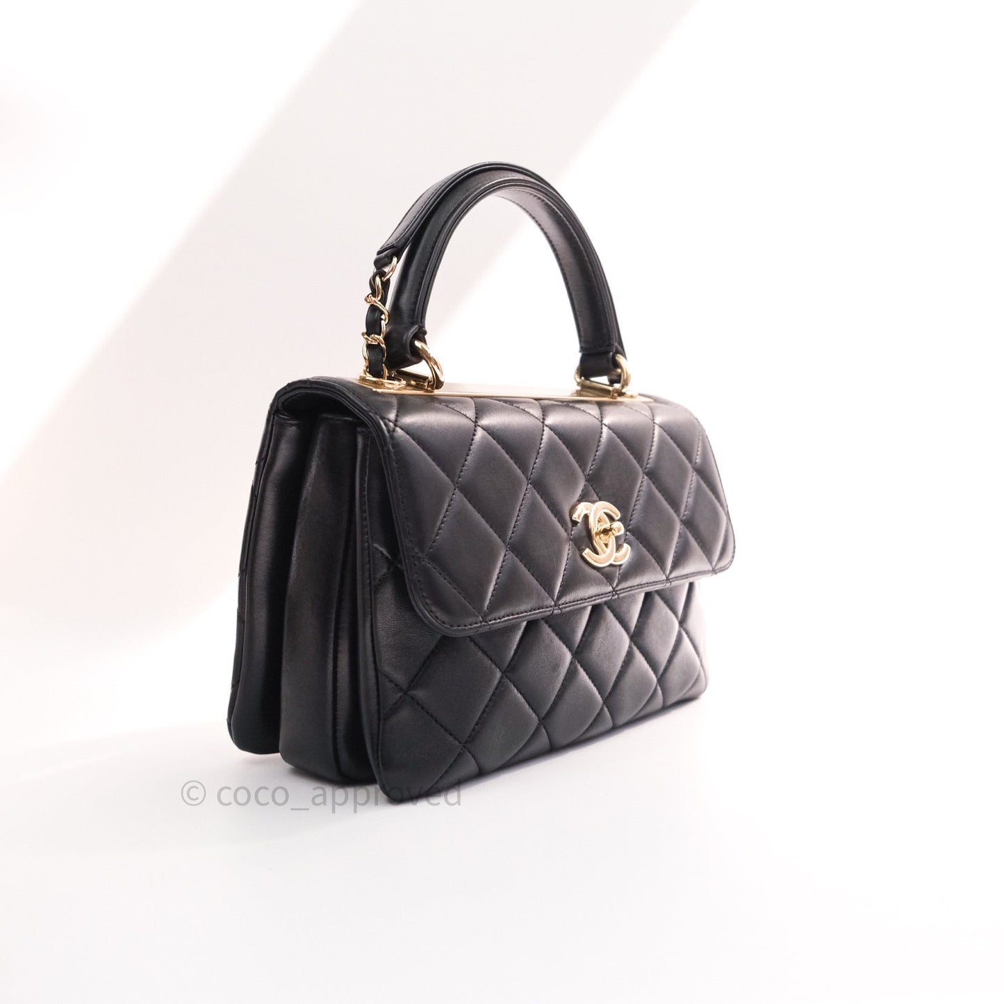 Chanel Trendy CC Small Black Lambskin Gold Hardware