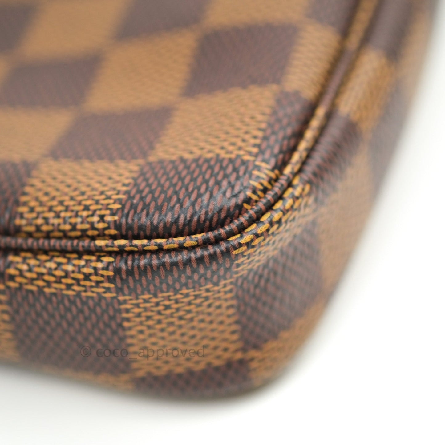 Louis Vuitton Mini Pochette Accessories Damier Ebene Canvas