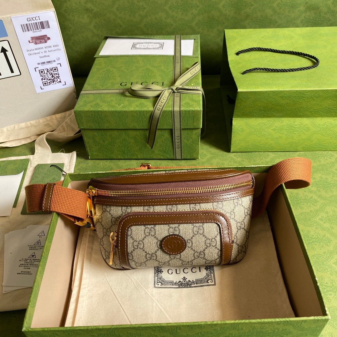 Luxury Gucci Belt Bag With Interlocking G
